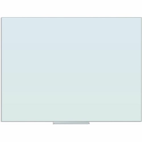 U Brands Floating Glass Dry Erase Board - 35" (2.9 ft) Width x 47" (3.9 ft) Height - Frosted White Tempered Glass Surface - Rectangle - Horizontal/Vertical - 1 Each