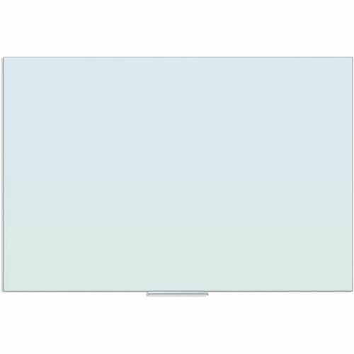 U Brands Floating Glass Dry Erase Board - 47" (3.9 ft) Width x 70" (5.8 ft) Height - Frosted White Tempered Glass Surface - Rectangle - Horizontal/Vertical - 1 Each