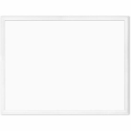 U Brands Magnetic Dry Erase Board - 30" (2.5 ft) Width x 40" (3.3 ft) Height - White Painted Steel Surface - White Wood Frame - Rectangle - Horizontal/Vertical - 1 Each