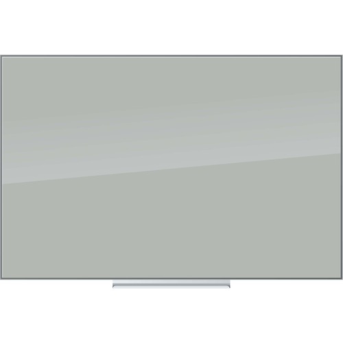 U Brands Floating Glass Dry Erase Board - 23" (2 ft) Width x 35" (3 ft) Height - Gray Tempered Glass Surface - Rectangle - Horizontal/Vertical - 1 Each