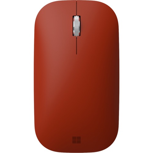 Microsoft Surface Mobile Mouse - BlueTrack - Wireless - Bluetooth - 2.40 GHz - Poppy Red - Scroll Wheel - 4 Button(s)