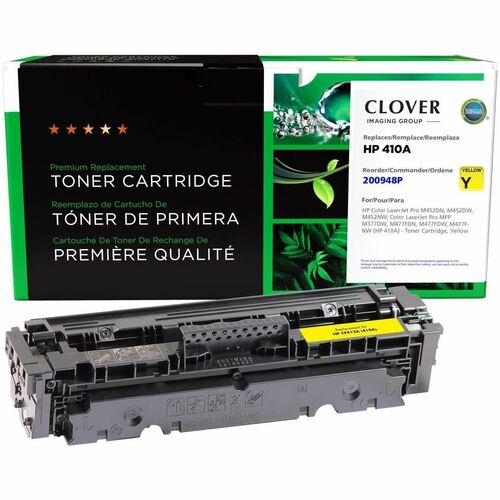 CIG Remanufactured Laser Toner Cartridge 410A (HP 410A, HP CF412A) - Yellow - 1 / Each - 2300 Pages