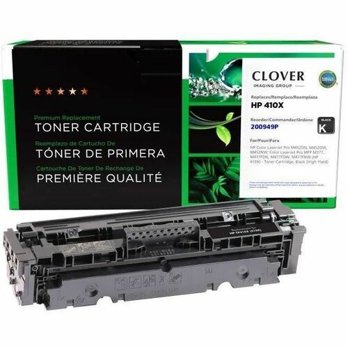 CIG 200949P Remanufactured High Yield Laser Toner Cartridge - Single Pack 410, 410X (CF410X) - Black - 1 Each - 6500 Pages