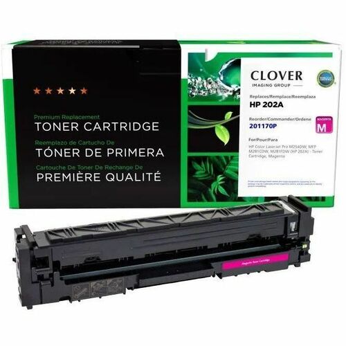 CIG 201170P Remanufactured Standard Yield Laser Toner Cartridge - Single Pack 202, 202A (202A (CF503A)) - Magenta - 1 Each - 1300 Pages