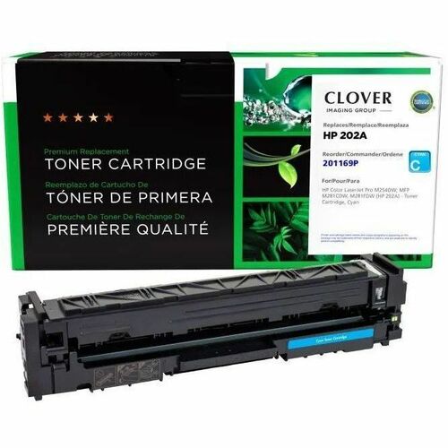 CIG 201169P Remanufactured Standard Yield Laser Toner Cartridge - Single Pack 202, 202A (202A (CF501A)) - Cyan - 1 Each - 1300 Pages