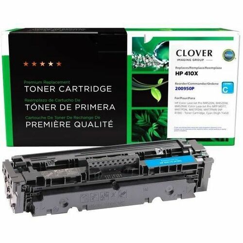 CIG 200950P Remanufactured High Yield Laser Toner Cartridge - Single Pack 410, 410X (CF411X) - Black - 1 Each - 5000 Pages