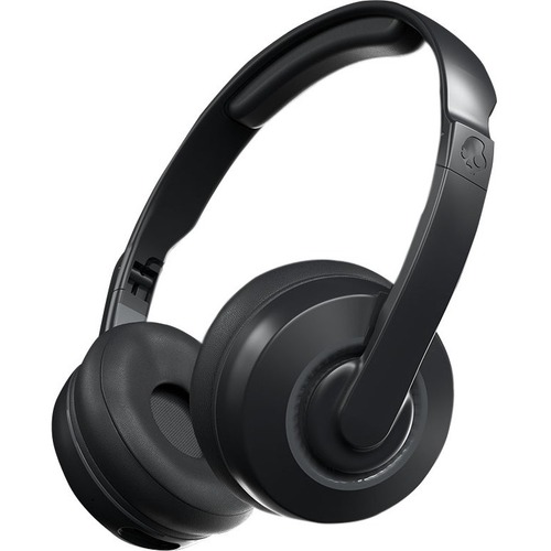 Skullcandy Cassette Wireless On-Ear Headphones - Stereo - AUX - Wired/Wireless - Bluetooth - 30 Ohm - 20 Hz - 20 kHz - Over-the-head - Binaural - Circumaural - Black