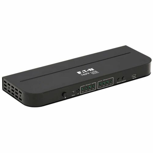 Eaton Tripp Lite Series 4x2 HDMI Matrix Switch/Splitter with Audio Extractor - 4K 60 Hz, IR Control, HDCP 2.2, 4:4:4 - 4096 x 2160 - 4K - 4 x 2 - 2 x HDMI Out