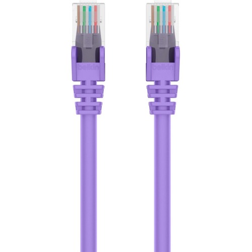 Belkin RJ45 Category 6 Snagless Patch Cable - 12 ft Category 6 Network Cable for Network Device, Notebook, Desktop Computer, Modem, Router - First End: 1 x RJ-45 Network - Male - Second End: 1 x RJ-45 Network - Male - 1 Gbit/s - Patch Cable - Gold Plated 