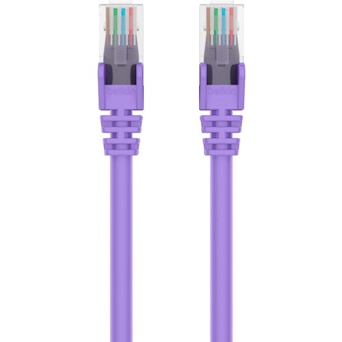 Belkin RJ45 Category 6 Snagless Patch Cable - 15 ft Category 6 Network Cable for Network Device, Notebook, Desktop Computer, Modem, Router - First End: 1 x RJ-45 Network - Male - Second End: 1 x RJ-45 Network - Male - 1 Gbit/s - Patch Cable - Gold Plated 