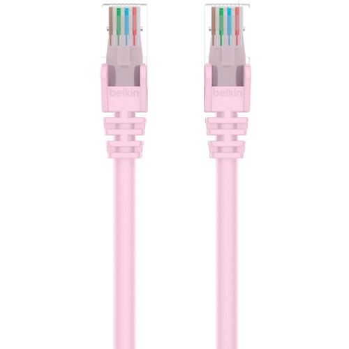 Belkin RJ45 Category 6 Snagless Patch Cable - 75 ft Category 6 Network Cable for Network Device, Notebook, Desktop Computer, Modem, Router - First End: 1 x RJ-45 Network - Male - Second End: 1 x RJ-45 Network - Male - 1 Gbit/s - Patch Cable - Gold Plated 
