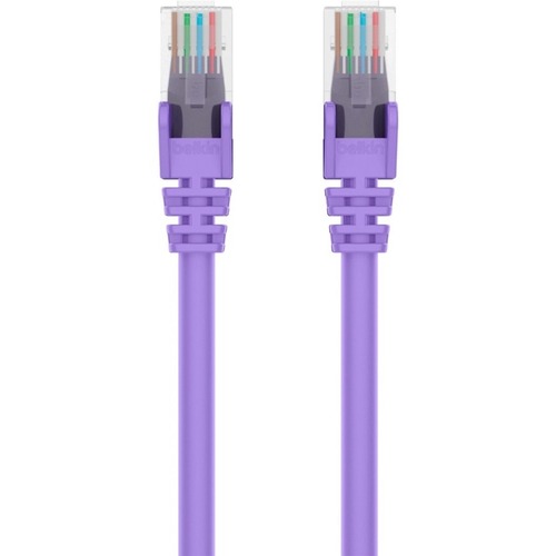 Belkin RJ45 Category 6 Snagless Patch Cable - 75 ft Category 6 Network Cable for Network Device, Notebook, Desktop Computer, Modem, Router - First End: 1 x RJ-45 Network - Male - Second End: 1 x RJ-45 Network - Male - 1 Gbit/s - Patch Cable - Gold Plated 