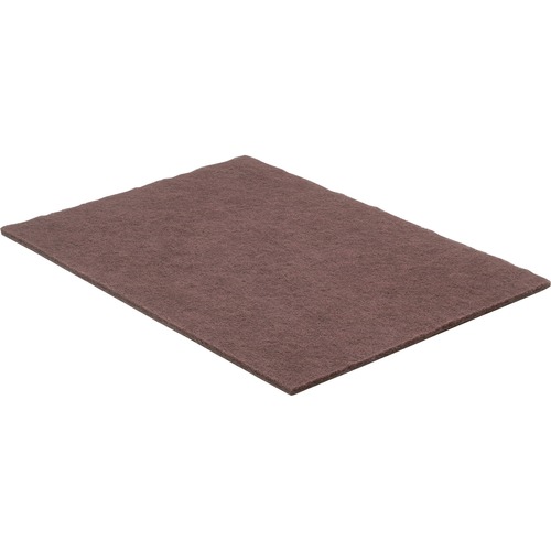 SKILCRAFT® Floor Finish Surface Prep Pads - Rectangle - 20" Width x 14" Length - Scrubbing - Wood, Vinyl, Marble, Terrazzo, Concrete Floor - Long Lasting, Residue-free - Maroon - 10 / Box