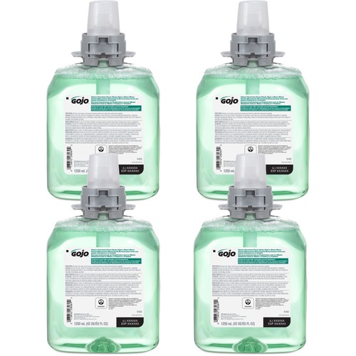 Gojo® FMX-12 Refill Green Certified Hair/Body Wash - Cucumber Melon Scent - 42.3 fl oz (1250 mL) - Kill Germs - Body, Hair - Green - Residue-free - 4 / Carton