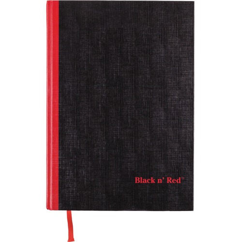 Black n' Red Hardcover Legal Notebook - 96 Sheets - Case Bound - 8 1/2" x 14" - 11.75" x 8.4" - Black Cover Textured - Hard Cover, Ink Resistant, Ribbon Marker, Durable Cover, Rigid, Permanent Bind, Nonperforated - 2 / Pack