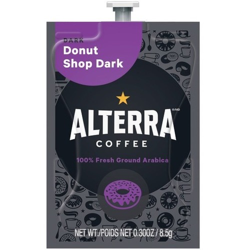 Alterra Instant Coffee - Compatible with Flavia Barista, Flavia Creation 500, Flavia Creation 200, Flavia Creation 150 - Dark - 0.3 oz - 100 / Carton