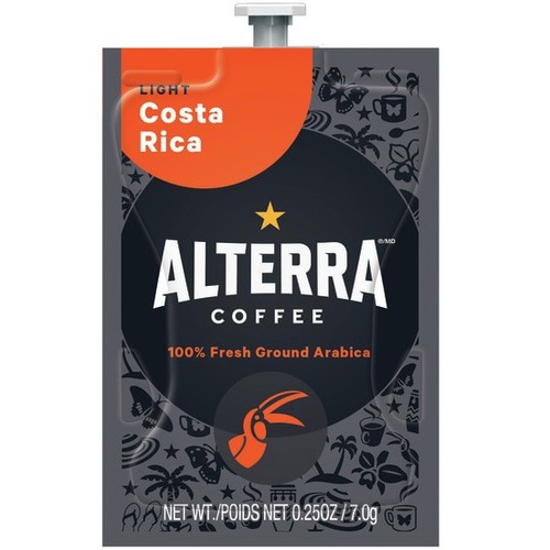 Alterra Filter Pack Coffee - Compatible with Flavia Barista, Flavia Creation 500, Flavia Creation 200, Flavia Creation 150 - Light - 0.3 oz - 100 / Carton