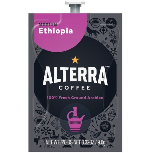 Alterra Filter Pack Coffee - Compatible with Flavia Barista, Flavia Creation 500, Flavia Creation 200, Flavia Creation 150 - Medium - 0.3 oz - 100 / Carton