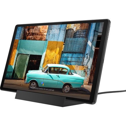 Lenovo Smart Tab M10 TB-X606F Tablet - 10.3" WUXGA - Cortex A53 Octa-core (8 Core) 2.30 GHz - 2 GB RAM - 32 GB Storage - Android 9.0 Pie - Iron Gray - MediaTek Helio P22T SoC microSD Supported - 1920 x 1200 - TDDI Technology Display - 5 Megapixel Front Ca