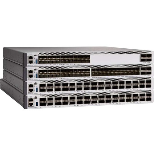 Cisco Catalyst 9500 16-port 10G switch, NW Ess. License - Manageable - 10 Gigabit Ethernet - 10GBase-X - Refurbished - 3 Layer Supported - Modular - 950 W Power Consumption - Optical Fiber - 1U High - Rack-mountable