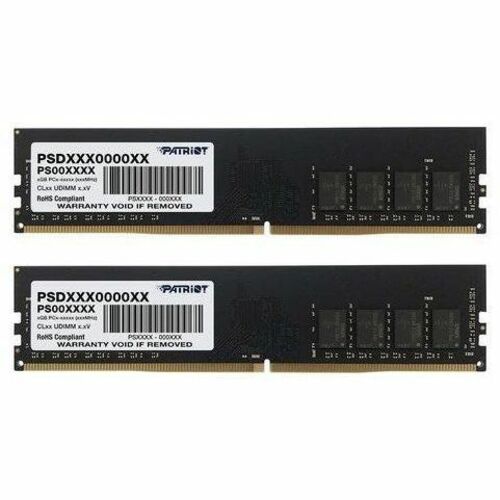Patriot Memory Signature Line 16GB (2 x 8GB) DDR4 SDRAM Memory Kit - For Desktop PC - 16 GB (2 x 8GB) - DDR4-3200/PC4-25600 DDR4 SDRAM - 3200 MHz Single-rank Memory - CL22 - 1.20 V - Non-ECC - Unbuffered, Unregistered - 288-pin - DIMM