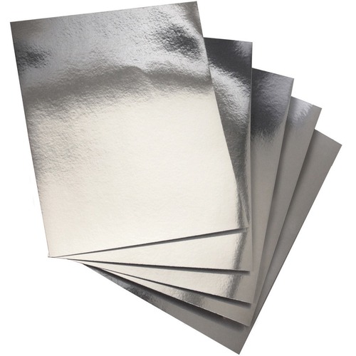 Hygloss Metallic Foil Board - 1 Sheet 20" x 26" - Silver - Holiday Craft, Party, Gift, Decoration, Greeting Card, Poster - 20" (508 mm)Width x 26" (660.40 mm)Length - 1 Sheet - Silver - Card Stock