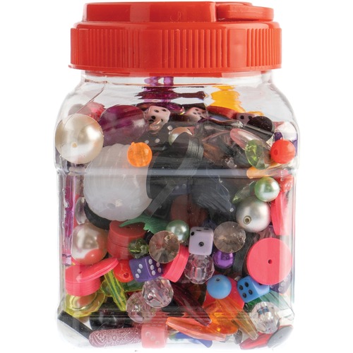 John Bead Jar Treasure Mix 250gram - Assorted Shapes - 1 Each - Assorted - Plastic