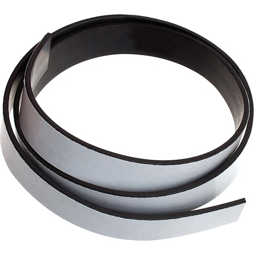 John Bead Flexible Magnetic Tape 1/2"w Adhesive 20 inch(L) W/ Headers - 1.7 ft (0.5 m) Length x 0.50" (12.7 mm) Width - 10 Piece - Black