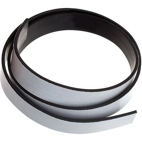 Baumgartens Adhesive-Backed Magnetic Tape, 0.5 x 10 ft, Black