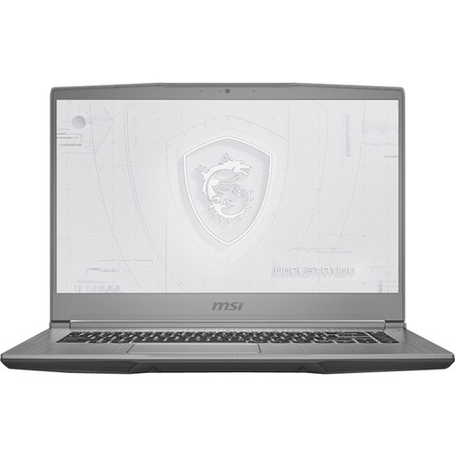 MSI WF65 10TJ WF65 10TJ-443 15.6" Mobile Workstation - Full HD - Intel Core i7 10th Gen i7-10750H - 16 GB - 1 TB SSD - Silver - 1920 x 1080 - Windows 10 Pro - NVIDIA Quadro T2000 with 4 GB - In-plane Switching (IPS) Technology, True Color Technology - Fro