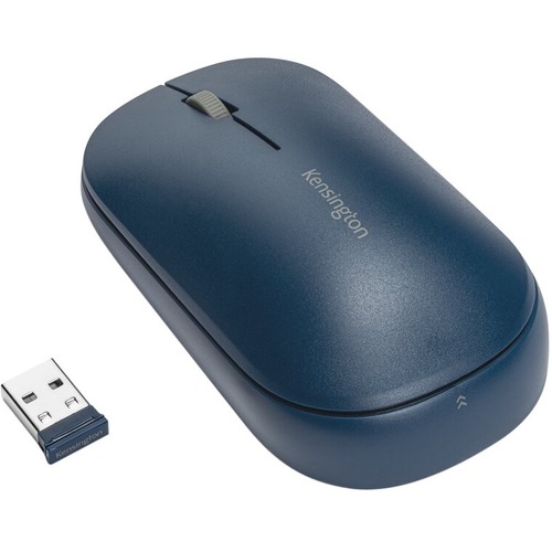 Kensington SureTrack Dual Wireless Mouse - Optical - Wireless - Bluetooth/Radio Frequency - 2.40 GHz - Blue - 1 Pack - USB 2.0 - 4000 dpi - Scroll Wheel - 3 Button(s) - Symmetrical - TAA Compliant