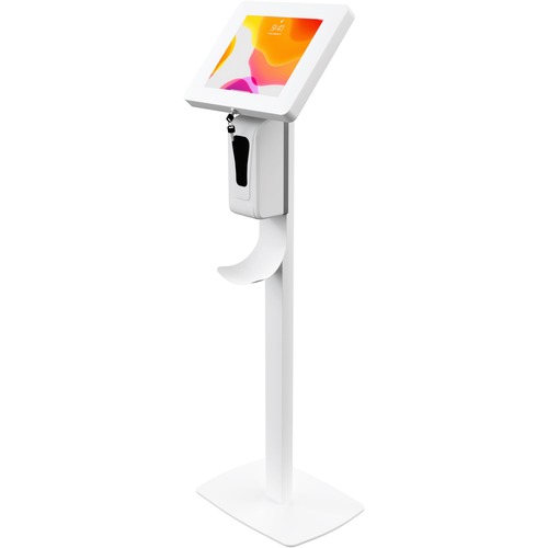 CTA Digital Tablet PC Stand - Up to 10.5" Screen Support - 45" (1143 mm) Height x 2.50" (63.50 mm) Width x 1.50" (38.10 mm) Depth - Floor - Steel - White