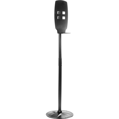 Kantek Sanitizer Dispenser Floor Stand - 16" Height x 16" Width - Floor - Steel - Black