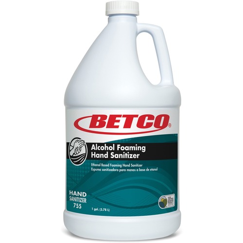 Betco Hand Sanitizer Foam - 1 gal (3.8 L) - Kill Germs - Hand - Light Blue - Quick Drying, Non-sticky - 1 Each