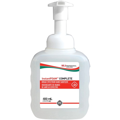 SC Johnson InstantFOAM Hand Sanitizer Foam - 13.5 fl oz (400 mL) - Pump Bottle Dispenser - Kill Germs - Hand - Clear - Dye-free, Non-drying, Hygienic - 1 Each