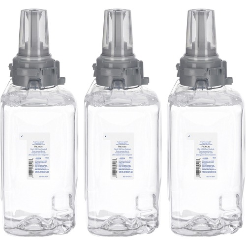 Provon ADX-12 Clear & Mild Foam Handwash - Fragrance-free ScentFor - 42.3 fl oz (1250 mL) - Pump Bottle Dispenser - Kill Germs - Hand - Moisturizing - Clear - Rich Lather, Dye-free, Bio-based - 1 Each