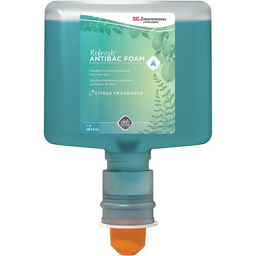 SC Johnson Antibacterial Foam Hand Soap for TouchFREE Ultra Dispensers - 40.6 fl oz (1200 mL) - Bacteria Remover - Hand - Moisturizing - Antibacterial - Green - Non-drying - 3 / Carton