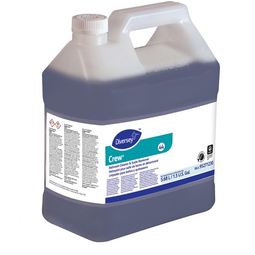 Diversey Crew Bath Cleaner/Scale Remover - Liquid - 192 fl oz (6 quart) - Fresh Clean Scent - 2 / Carton - Purple