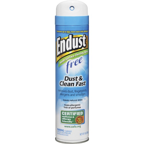 Diversey ENDUST Free Dusting & Cleaning Spray - Ready-To-Use - 10.02 oz (0.63 lb) - 1 Each - Hypoallergenic, Fragrance-free, Easy to Use - Clear