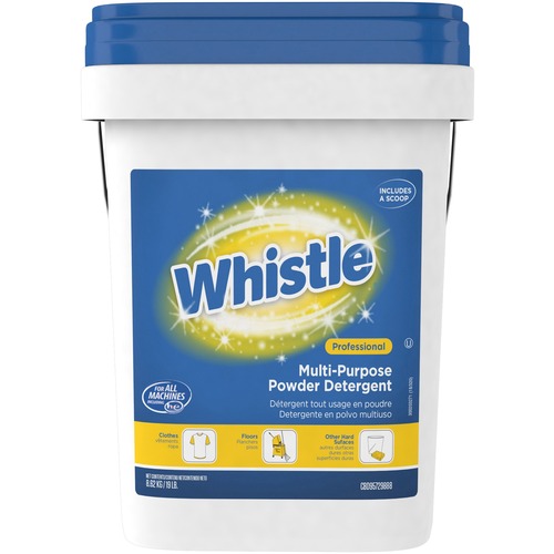 Diversey Whistle Powder Detergent - Ready-To-Use - 304 oz (19 lb) - Citrus Scent - 1 Each - Water Resistant, Kosher - White