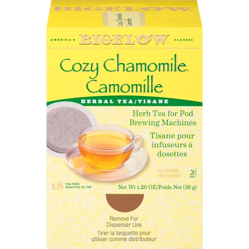 Bigelow Cozy Chamomile Herbal Tea Pod - 1.9 oz - 18 / Box