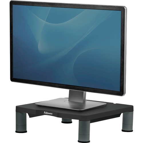 Fellowes Standard Adjustable Monitor Riser - Up to 21" Screen,  Black