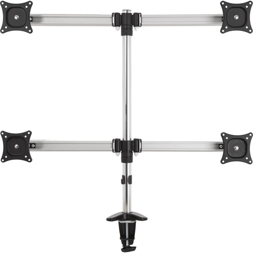 AVF Desk Mount for Monitor, TV - Black, Silver - Height Adjustable - 4 Display(s) Supported - 35" Screen Support - 19.84 lb Load Capacity - 75 x 75, 100 x 100, 200 x 100, 200 x 200