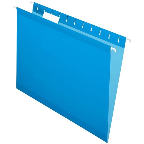 TOPS Letter Hanging Folder - 8 1/2" x 11" - Fiber - Blue - 25 / Box