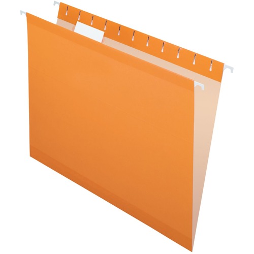 TOPS Letter Hanging Folder - 8 1/2" x 11" - Fiber - Orange - 25 / Box