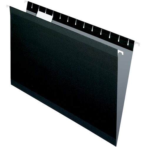 TOPS Legal Hanging Folder - 8 1/2" x 14" - Fiber - Black - 25 / Box