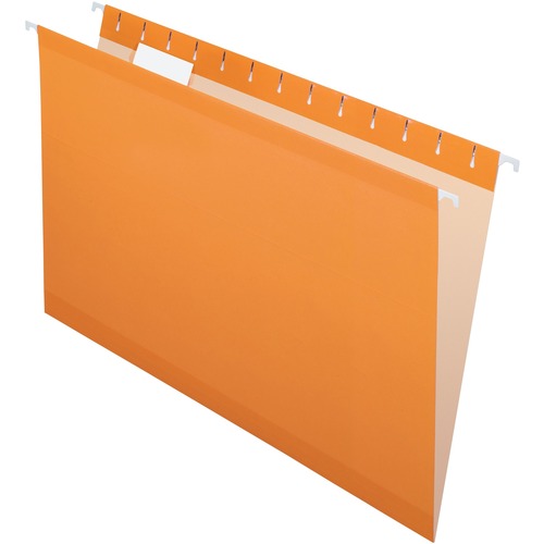 TOPS Legal Hanging Folder - 8 1/2" x 14" - Fiber - Orange - 25 / Box