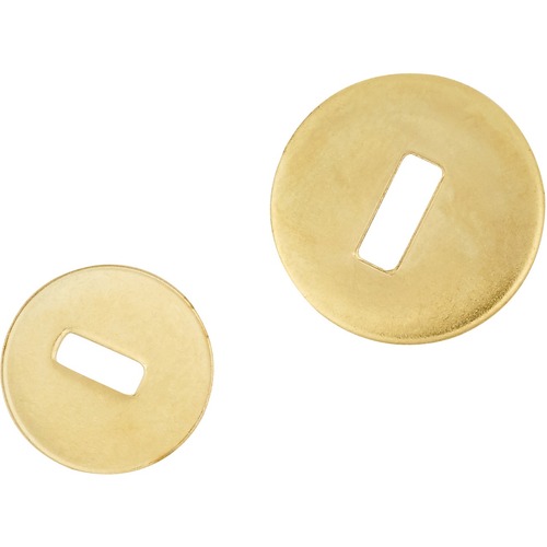 Westcott Brass Paper Fasteners - No. 2 - Fits 1 ¼" to 4" - Washer - Brass - 100 / Pack = ACM05792