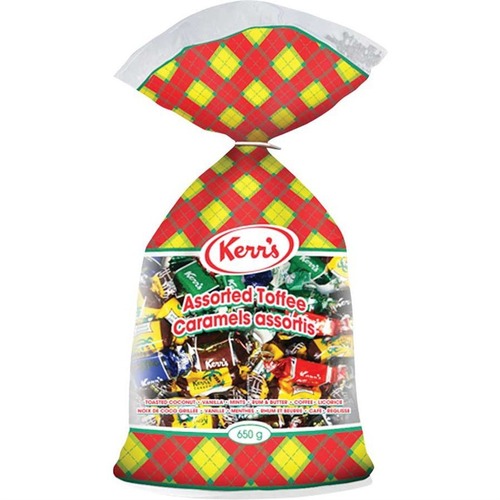 Kerr's Assorted Toffee - Rum & Butter, Mint, Vanilla, Toasted Coconut, Licorice, Coffee, Spearmint Nougat, Peppermint Nougat - Peanut-free, Nut-free, Gluten-free, No High Fructose Corn Syrup - 425 g - 1 Each