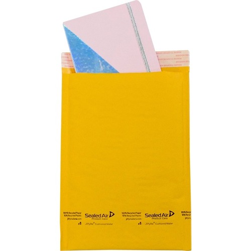 Bubble Mailing Envelope - #1 - 12" W x 7.25" L - Peel & Seal - Kraft Paper, Plastic - 25 / Pack -  - SEL100007494